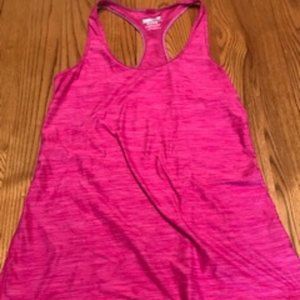 Pink razor back work out shirt